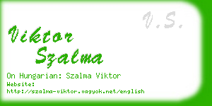 viktor szalma business card